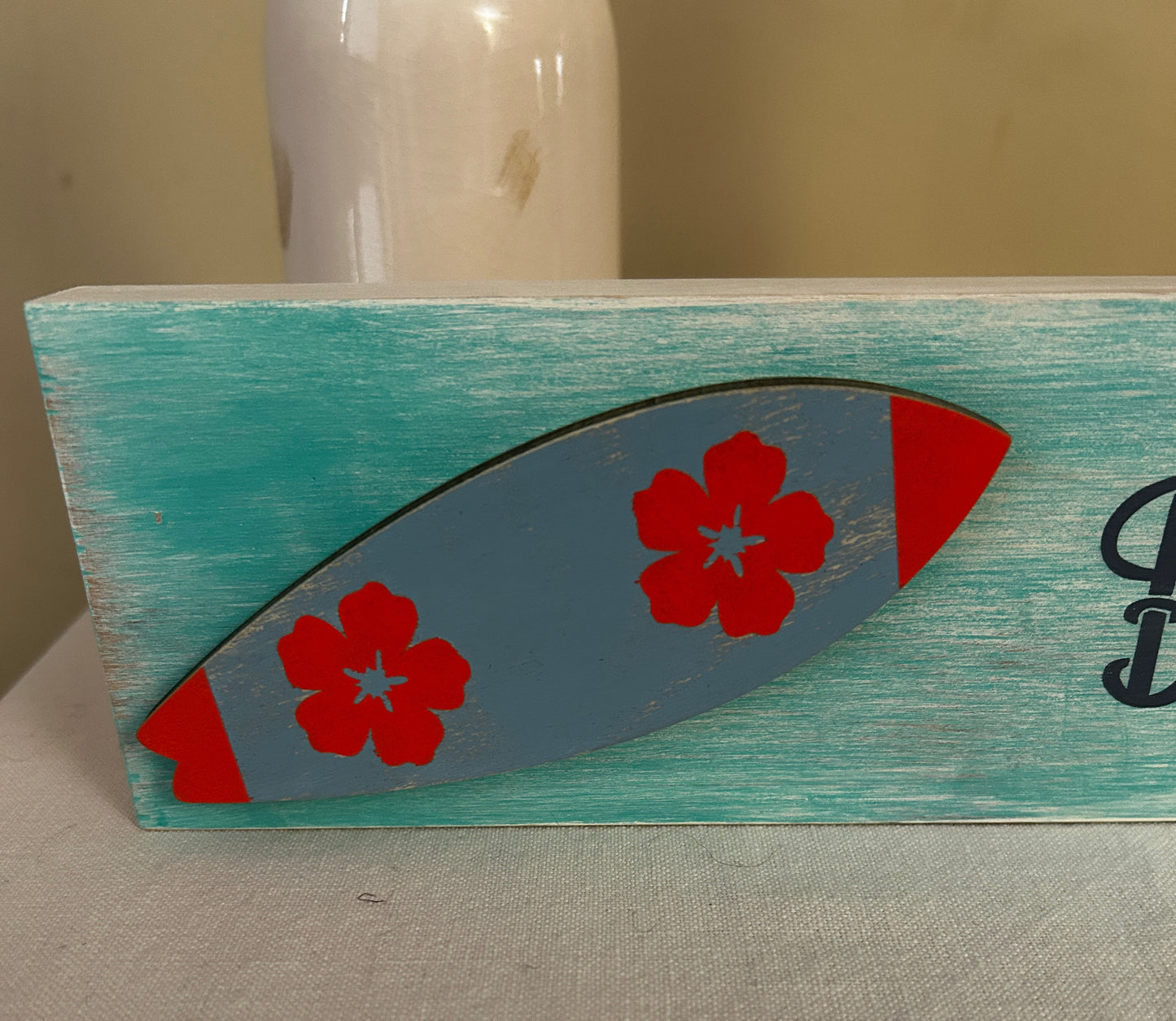 Rustic Crafts/ “Beach Vibes” Shelf Décor